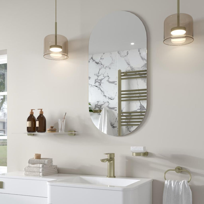 Verzino 1000x500 Oval Plain Mirror