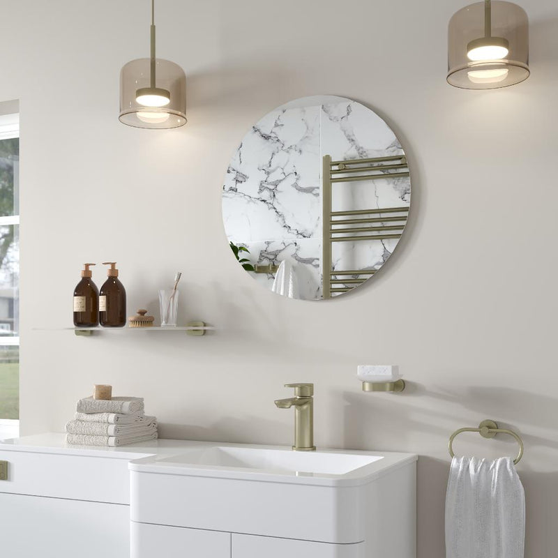 Verzino 600x600 Round Plain Mirror
