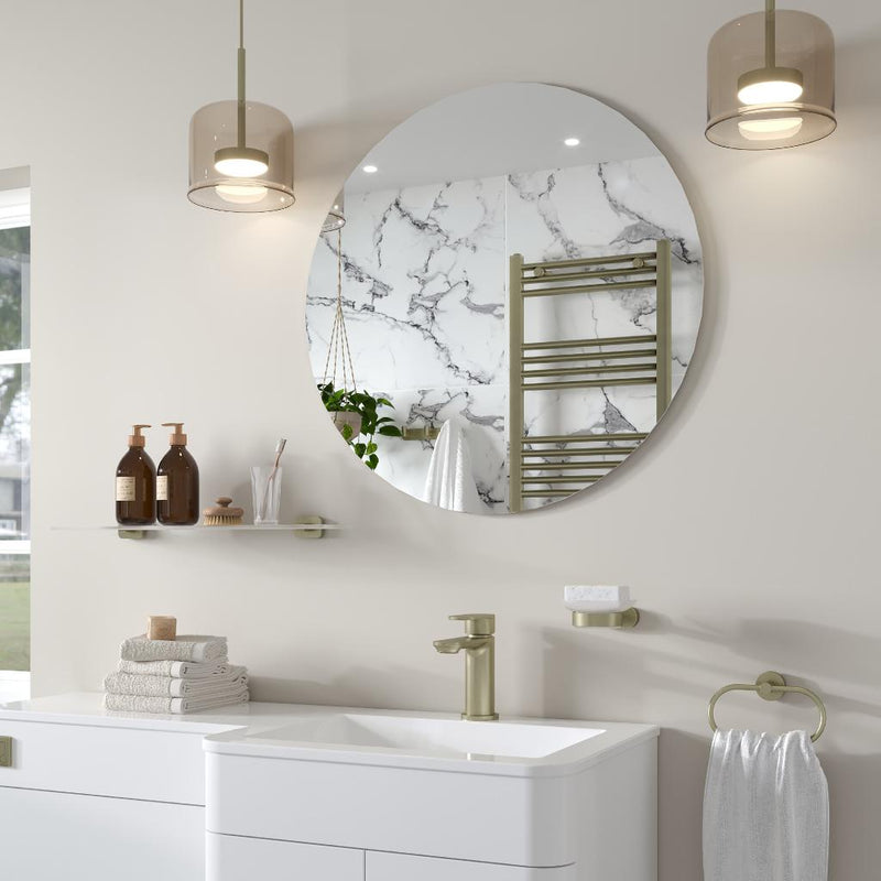 Verzino 800x800 Round Plain Mirror
