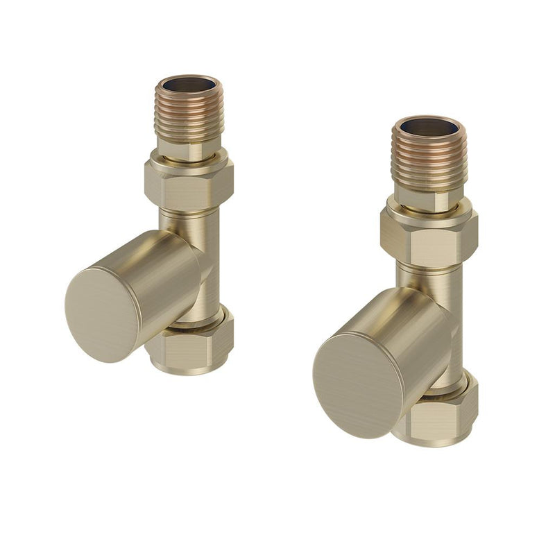 Straight Radiator Valves (pair)