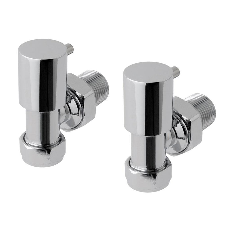 Minimalist Radiator Valves Angled (pair)