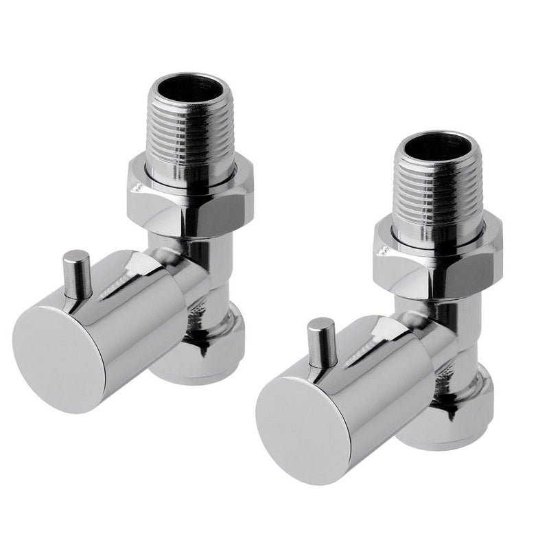Minimalist Radiator Valves Straight (pair)