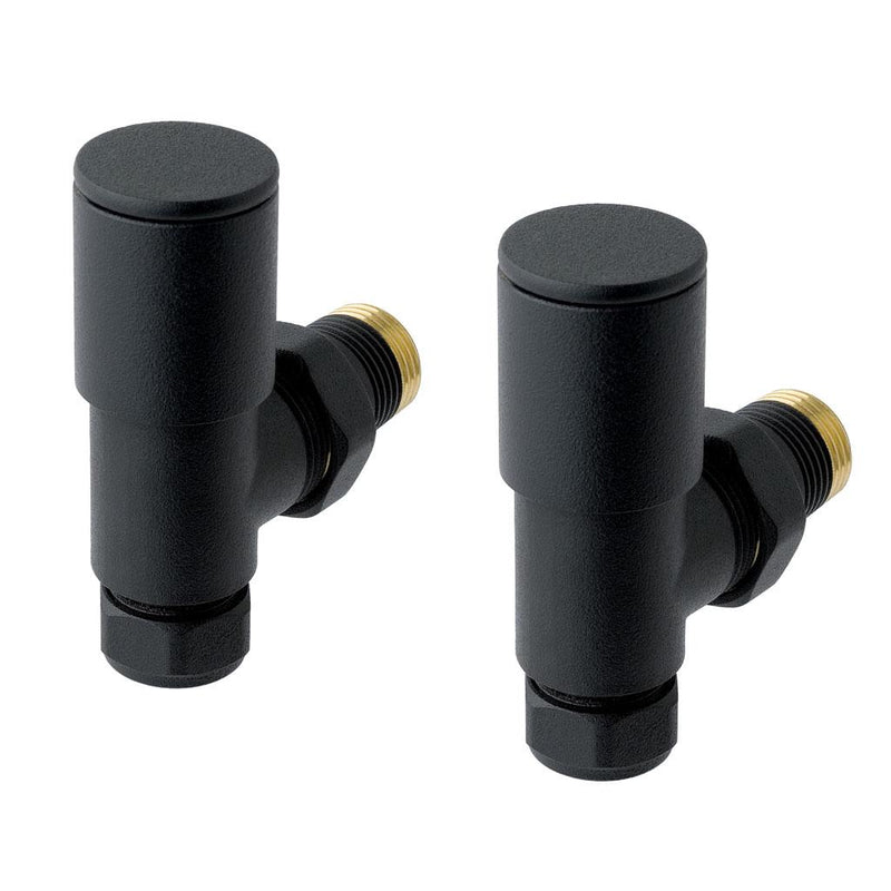 Angled radiator valve (pair)
