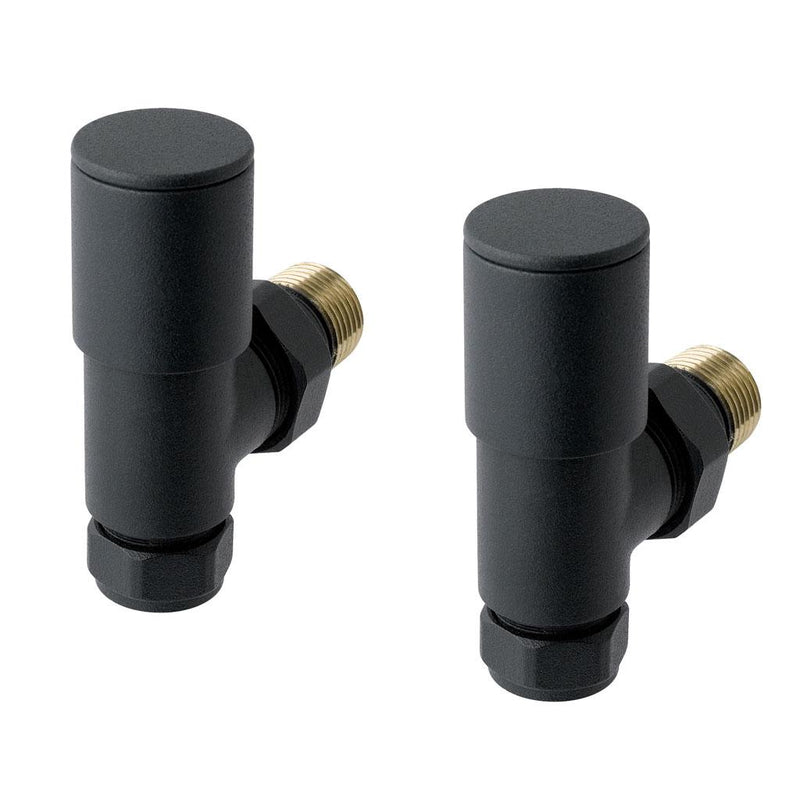 Angled radiator valve (pair)