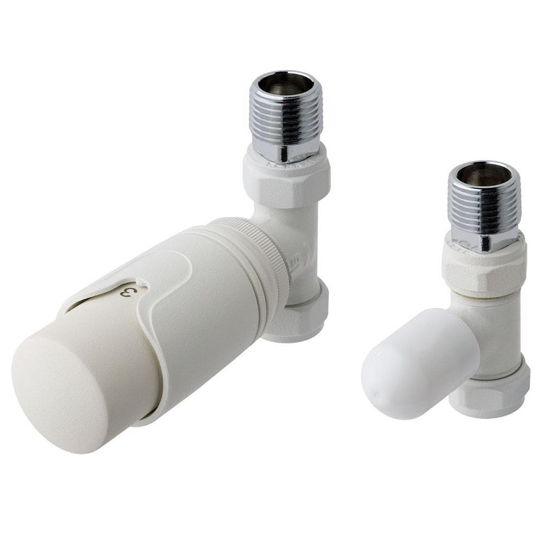 15mm Straight TRV and Lockshield Valve