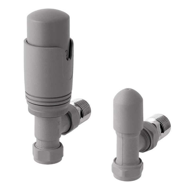 15mm Angled TRV and Lockshield Valve