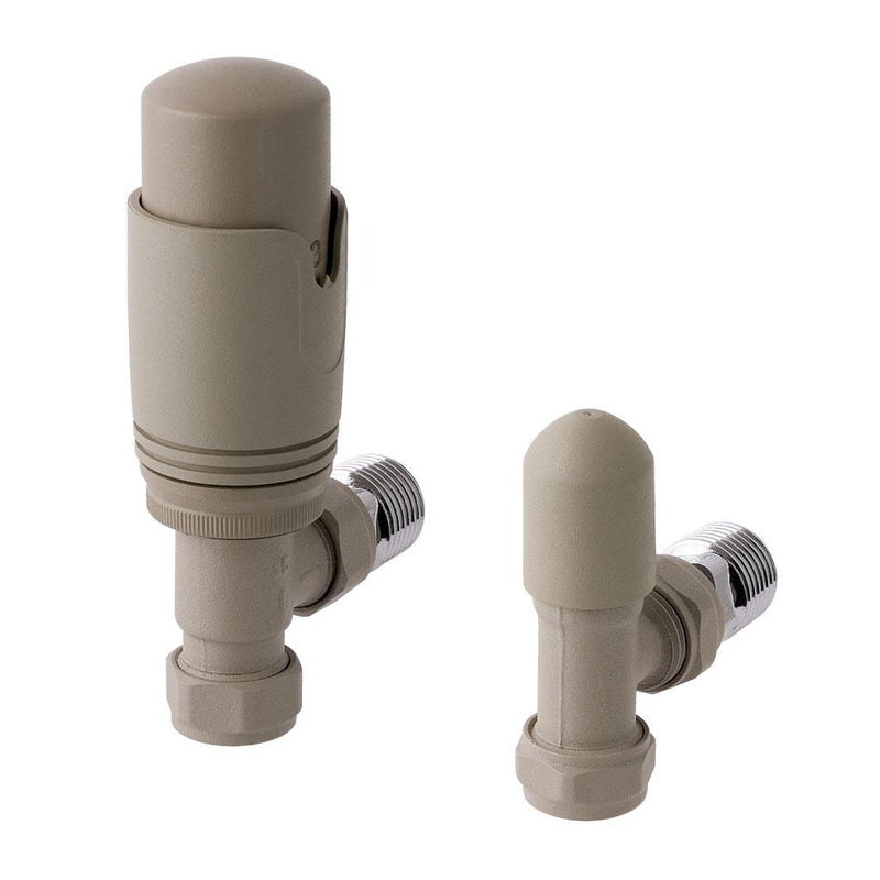 15mm Angled TRV and Lockshield Valve