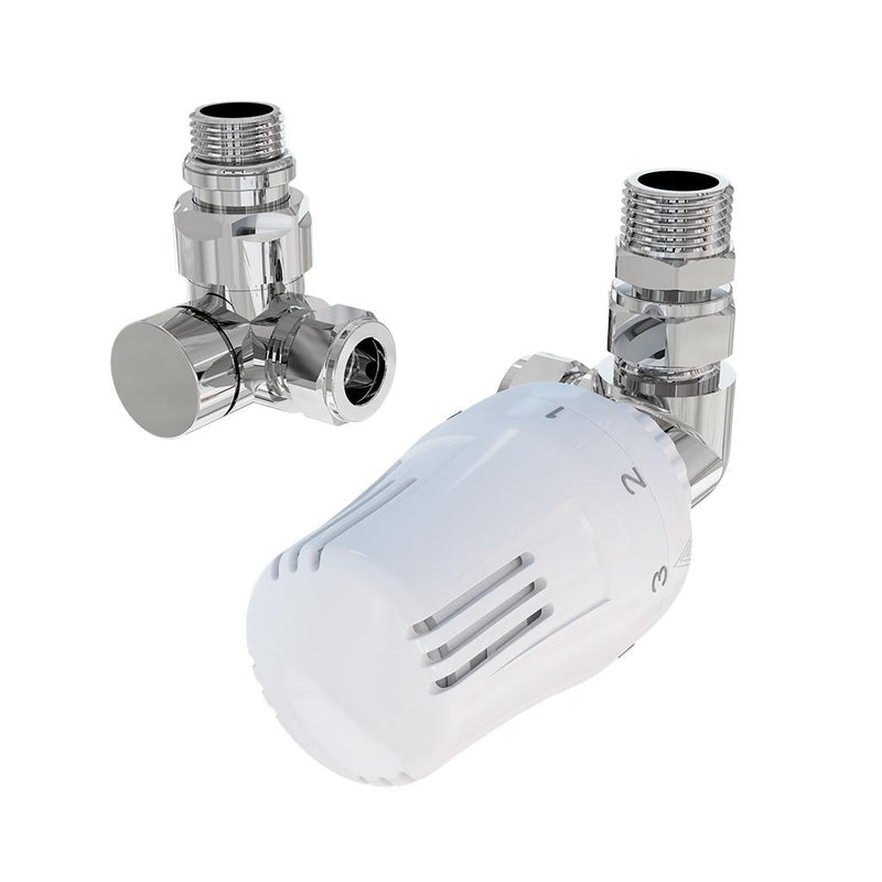 15mm Corner TRV and Lockshield Valve