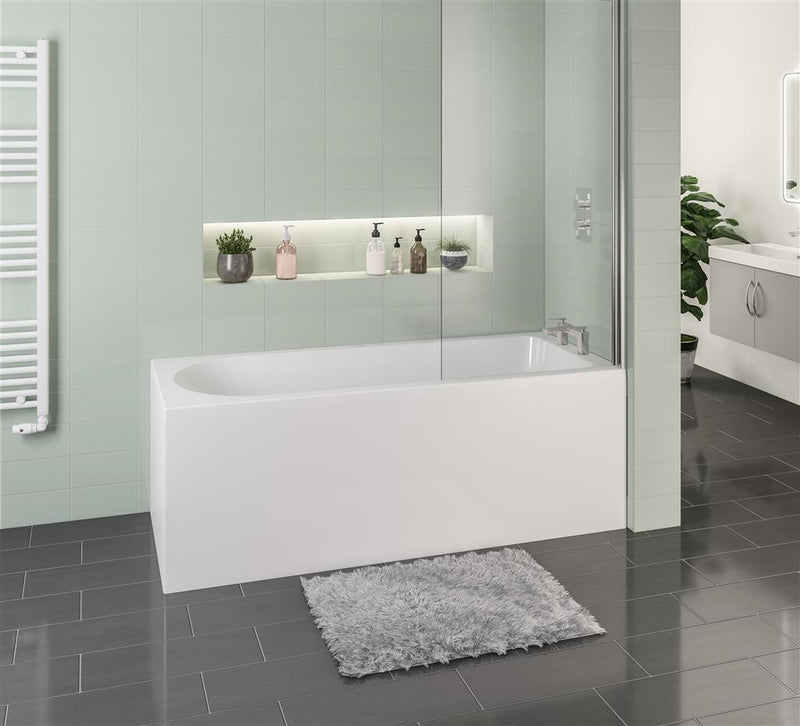 Biscay Shower Bath RH 1800x800 5mm