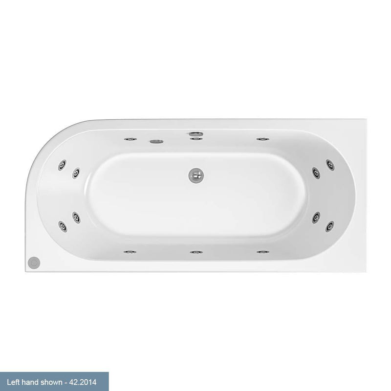 Biscay 1700x800 (440) LH c/w 14 jet whirlpool Beauforte