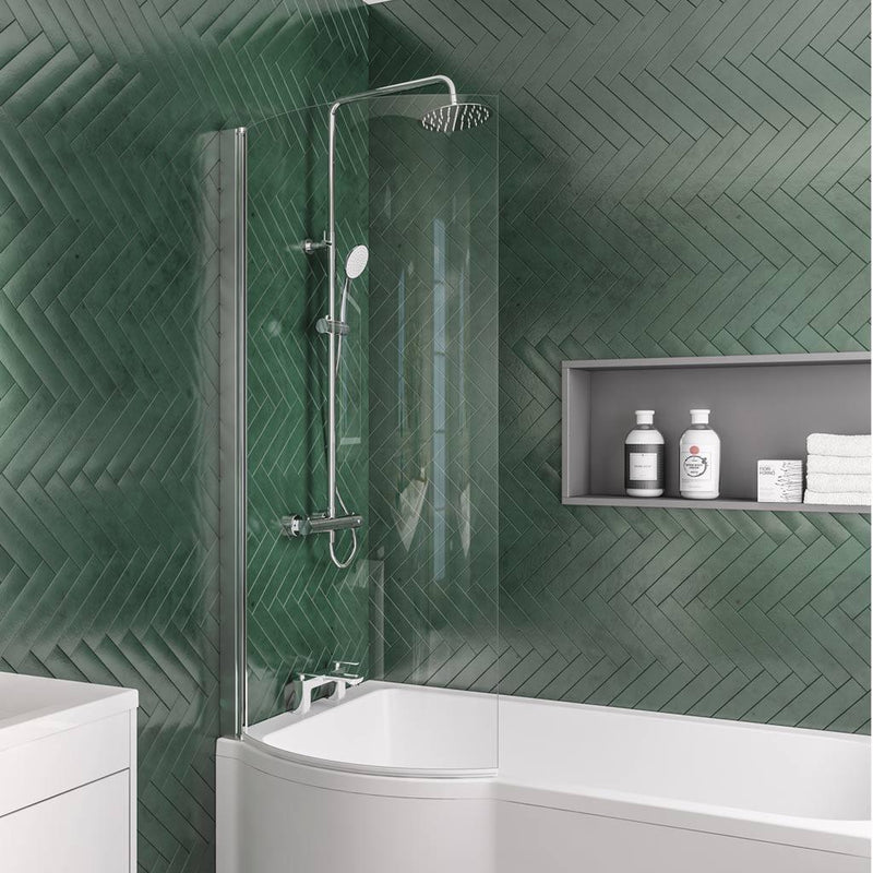 P Shape Bath Screen LH