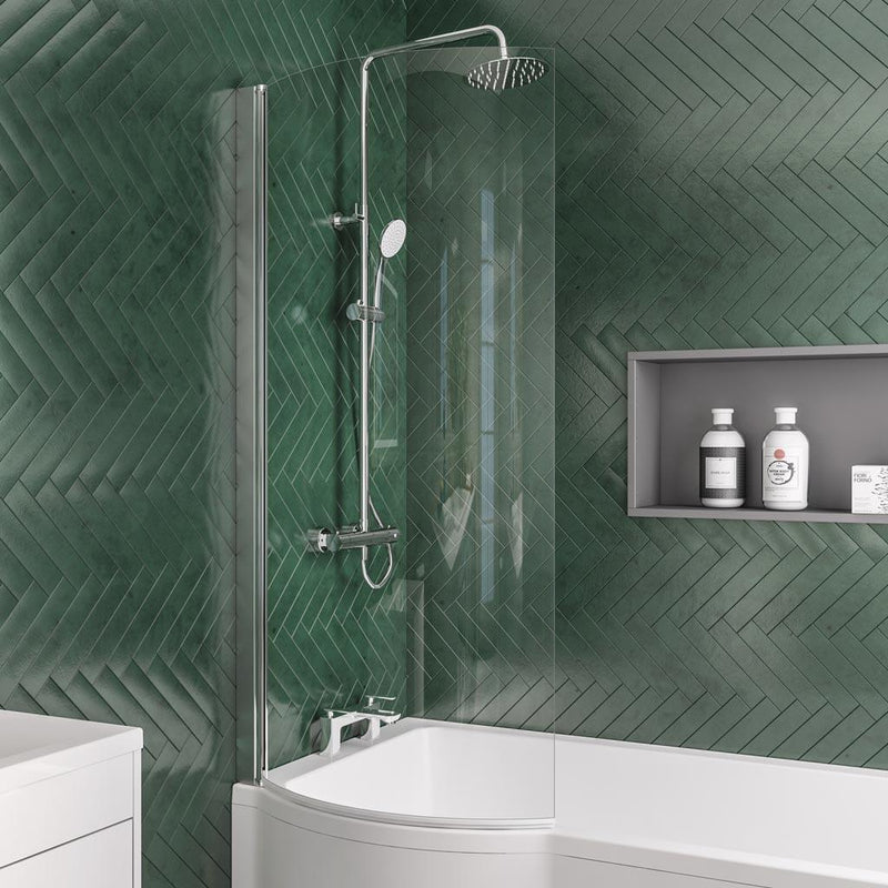 P Shape Bath Screen LH