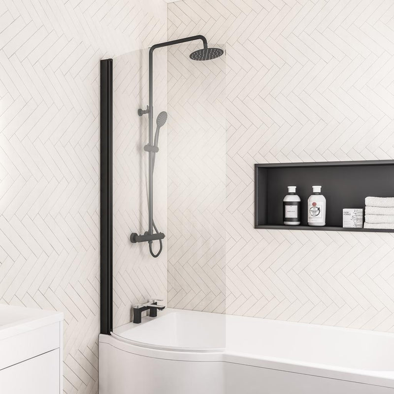 P Shape Bath Screen LH