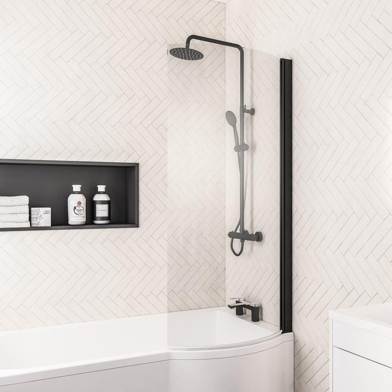 P Shape Bath Screen RH