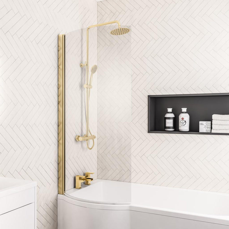 P Shape Bath Screen LH
