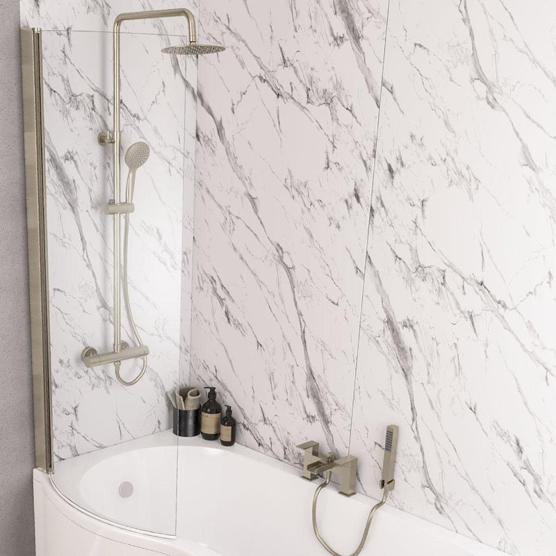 P Shape Bath Screen LH