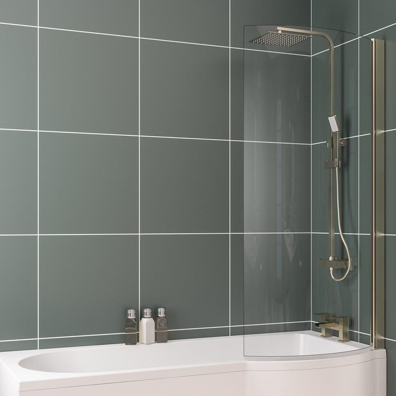 P Shape Bath Screen RH