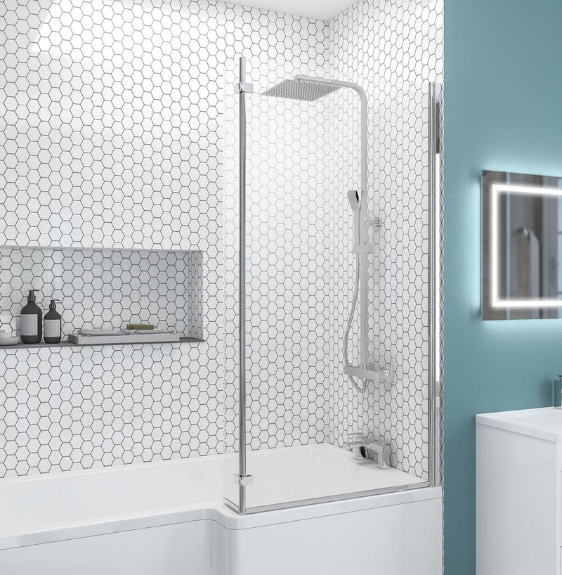 L shaped Bath Screen RH