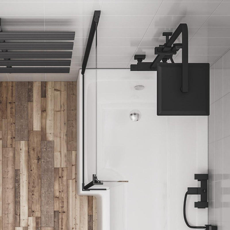 L shaped Bath Screen LH