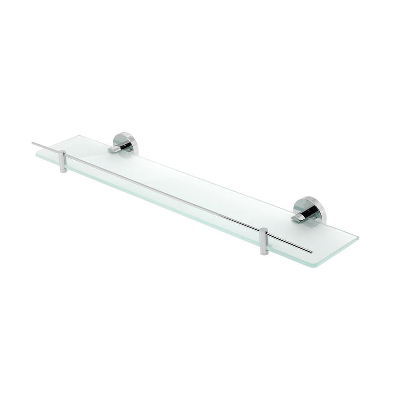 Genoa glass shelf with barrier