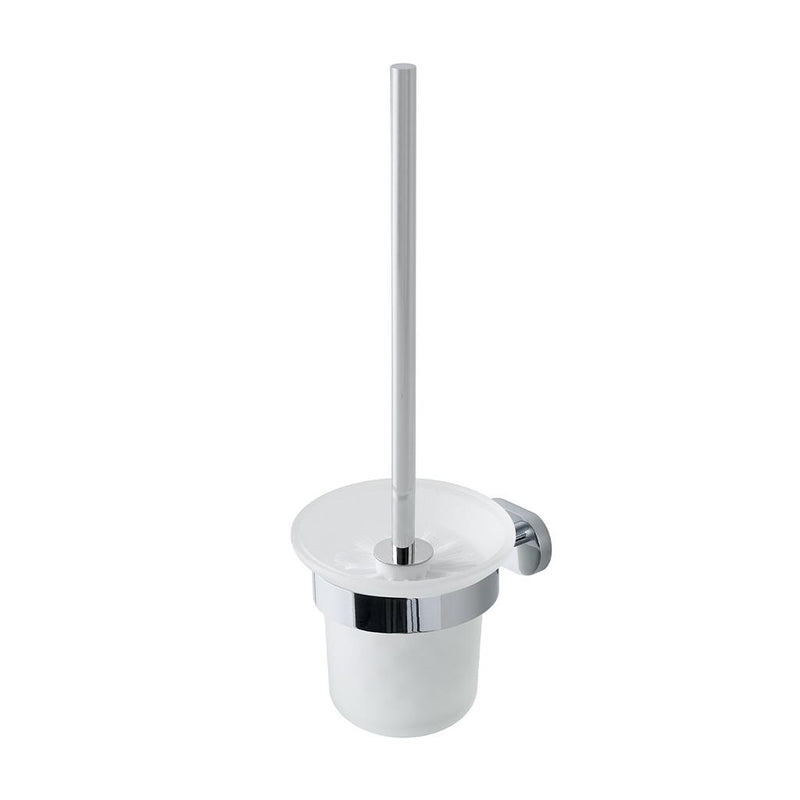 Salerno glass brush holder