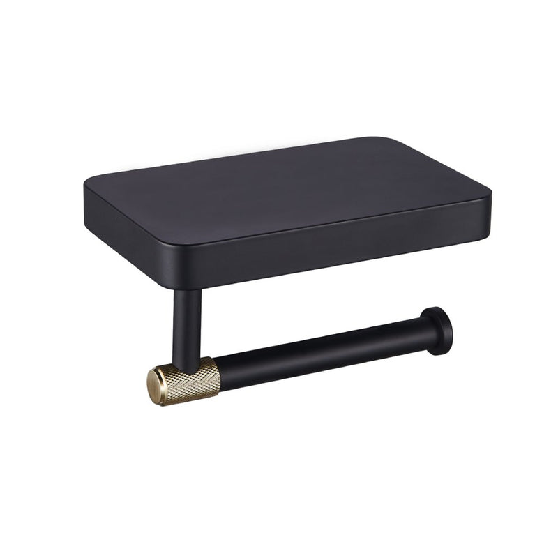 Catania Toilet Roll Holder with Shelf