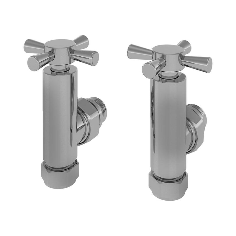 Angled Crosshead Radiator Valve (pair)