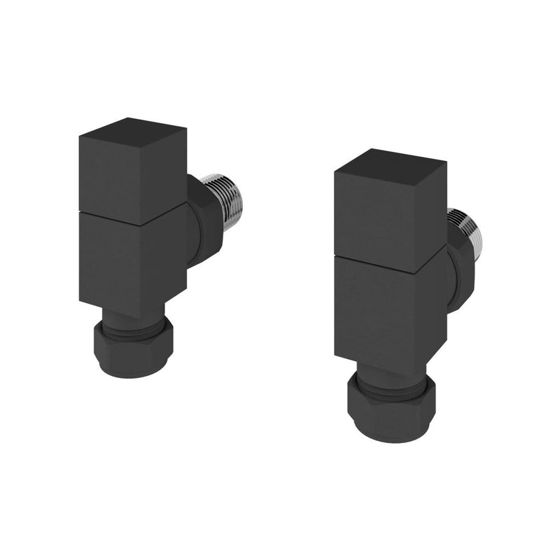 Angled Square Radiator Valves (pair)