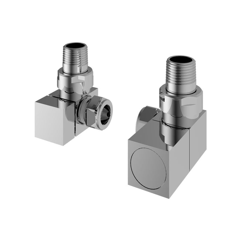 Corner Square Radiator Valves (pair)