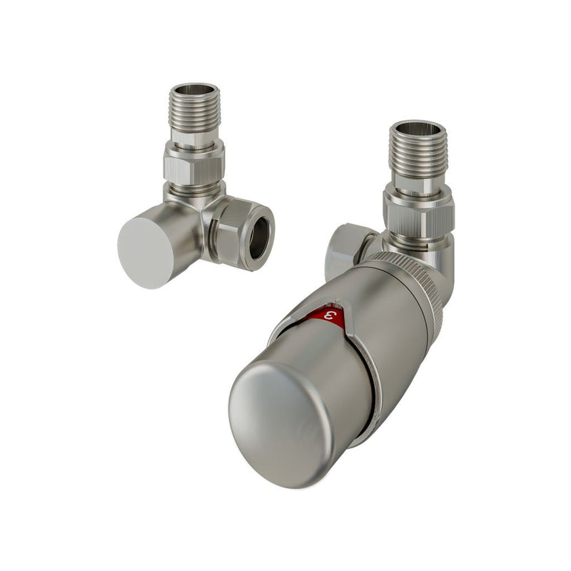 15mm Corner TRV and Lockshield Valve