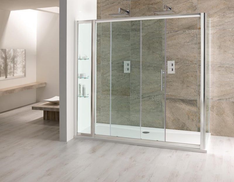 Volente inline panel with shelves