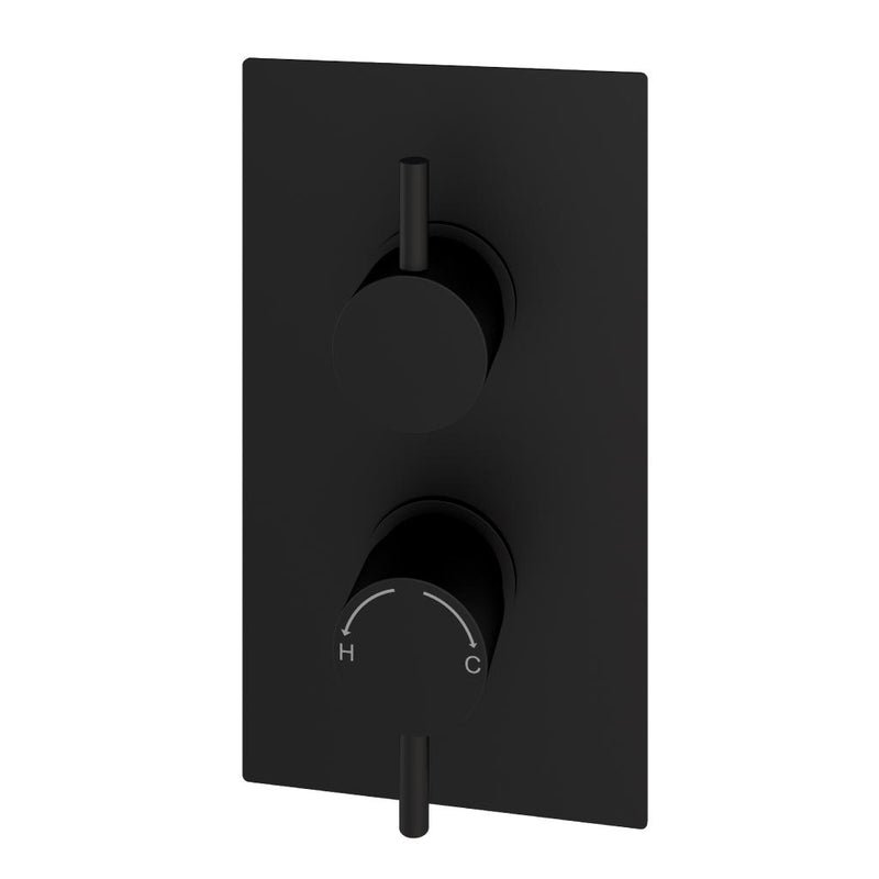 Modern Round Thermostatic Two Way Concealed Shower Valve