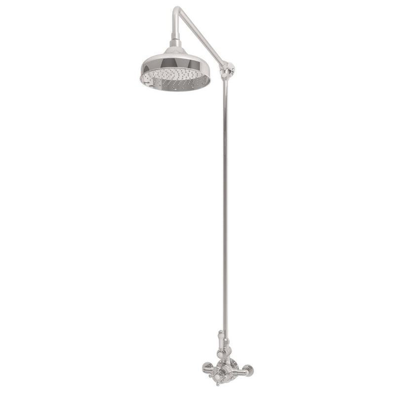 Traditional Thermostatic exposed shower Valve with 8�� Rose Head