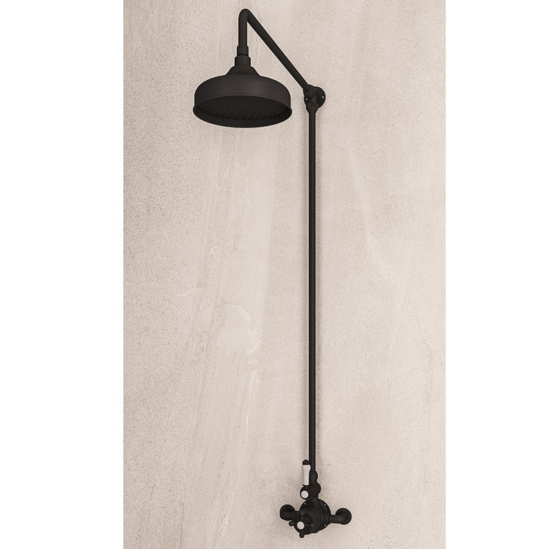 Traditional Thermostatic exposed shower Valve with 8�� Rose Head