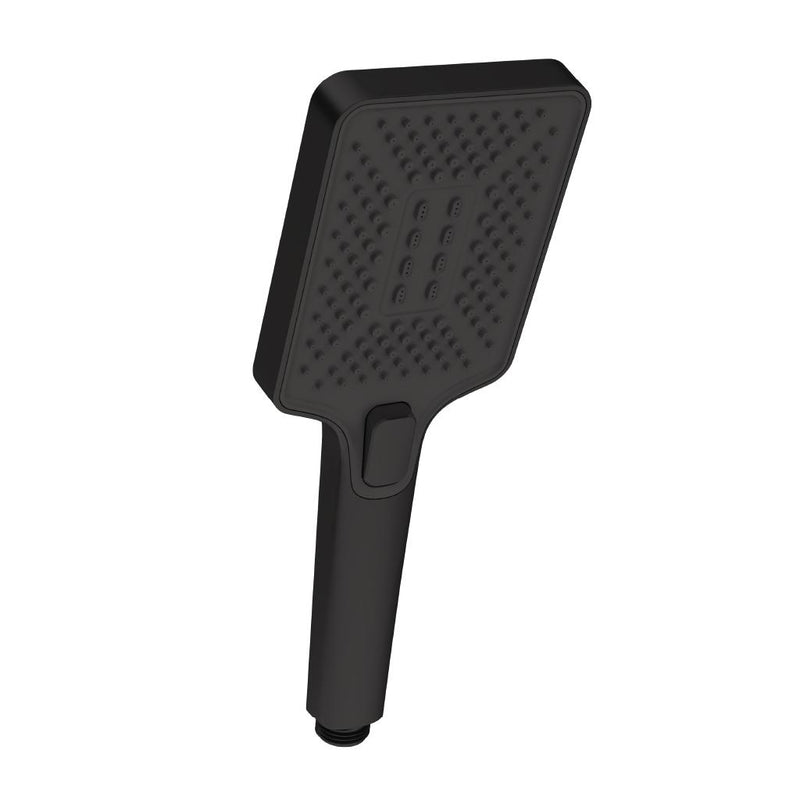 Modern square 3 function shower handset
