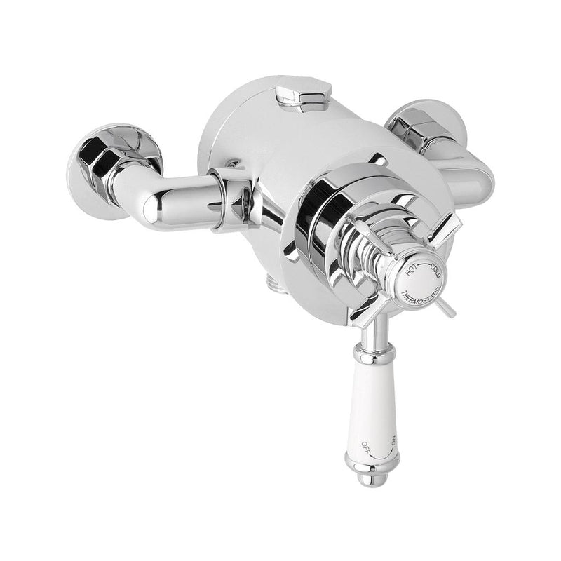 Thermostatic traditional exposed shower valve
