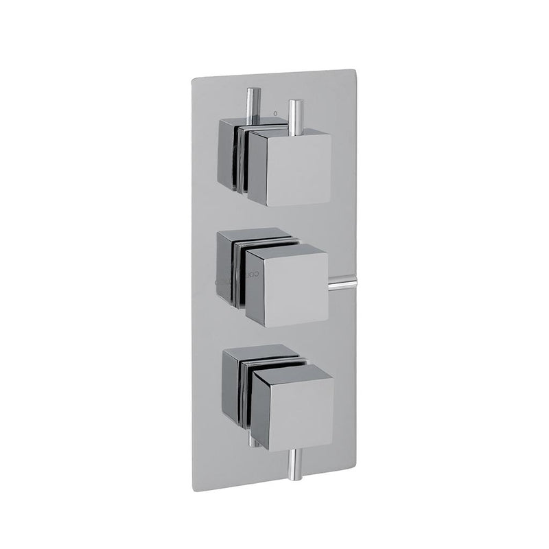 Square triple plate square rings