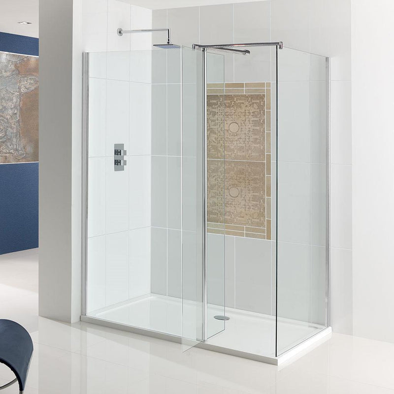 Flipper walk-in easy clean 900mm front panel