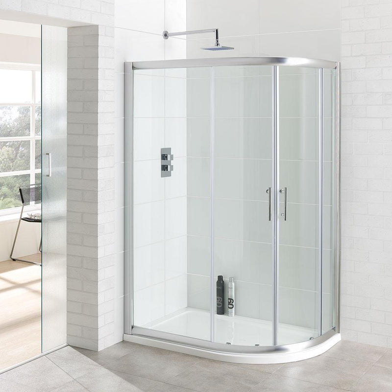 Vantage easy clean offset quadrant 1200 x 760