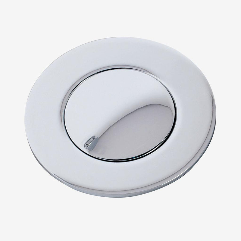 Push button bath waste and overflow