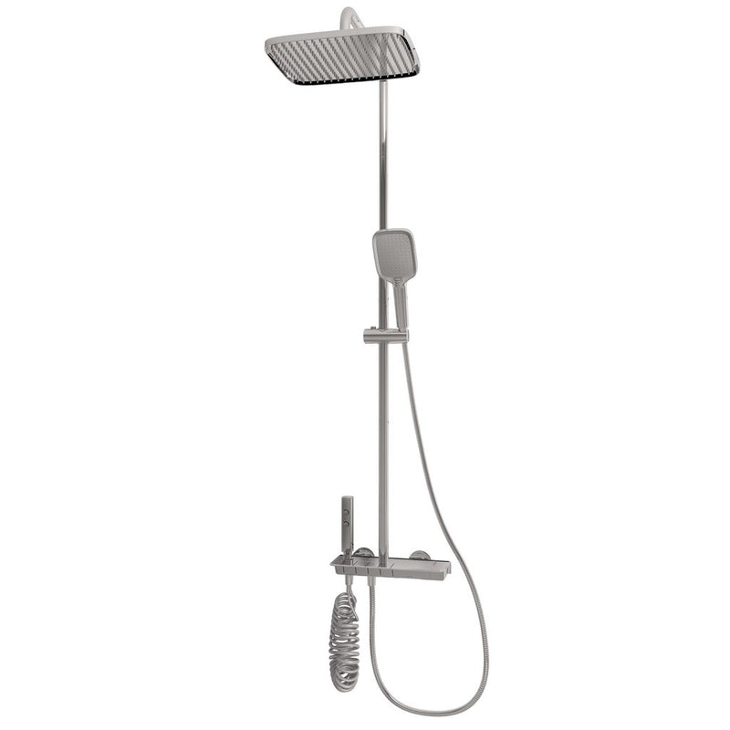 Exposed Thermostatic Shelf Shower set