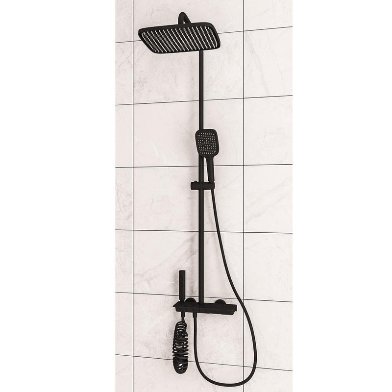 Exposed Thermostatic Shelf Shower set
