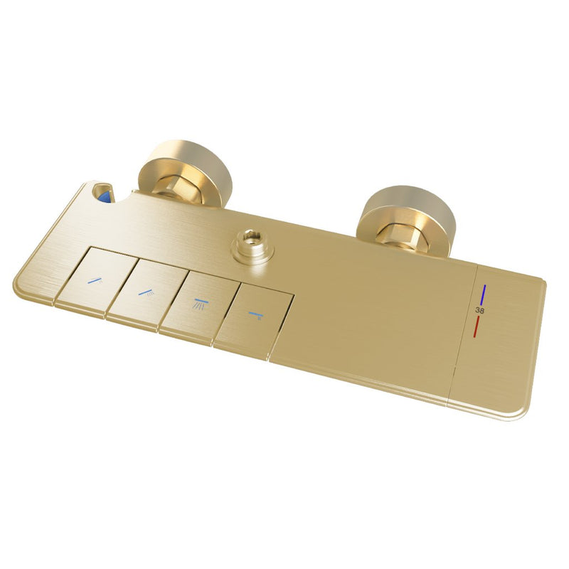 Exposed Thermostatic Shelf Shower set