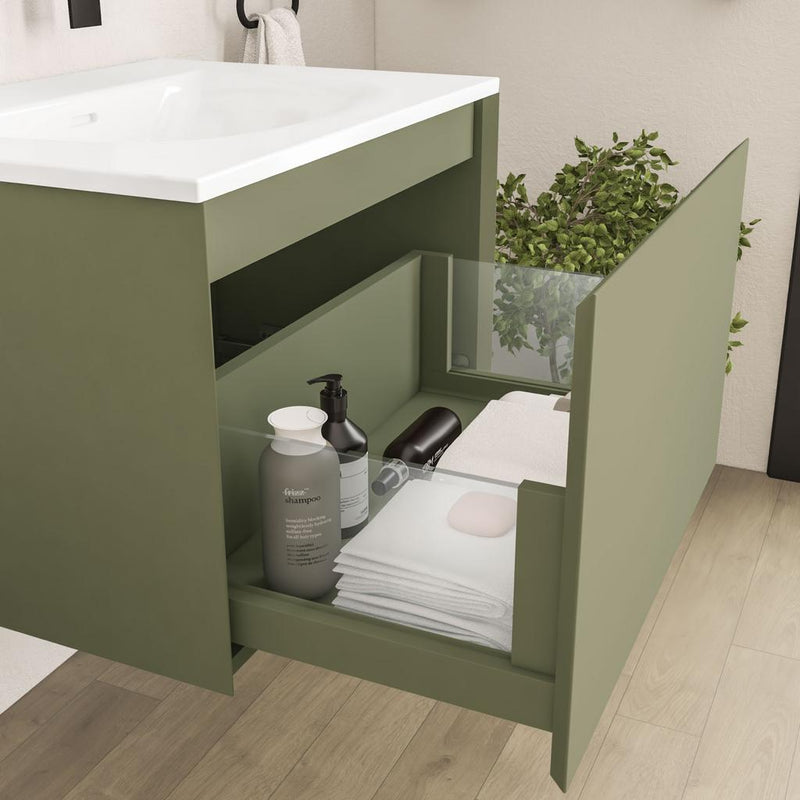 Badbury 60cm Wall Hung Unit 1 Drawer