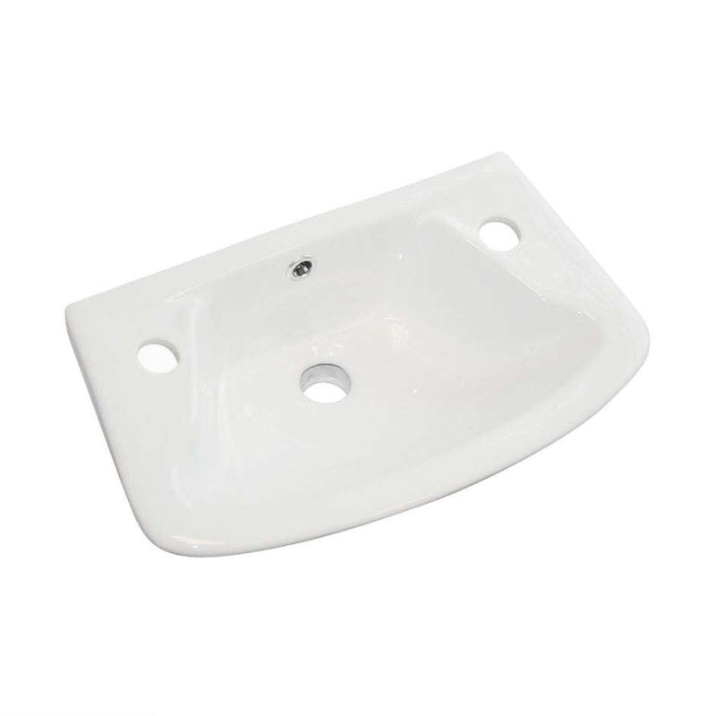 Loire 350 x 250 cloakroom basin 2TH