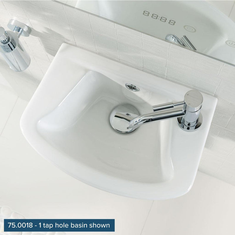Loire 450 x 275 cloakroom basin 2TH