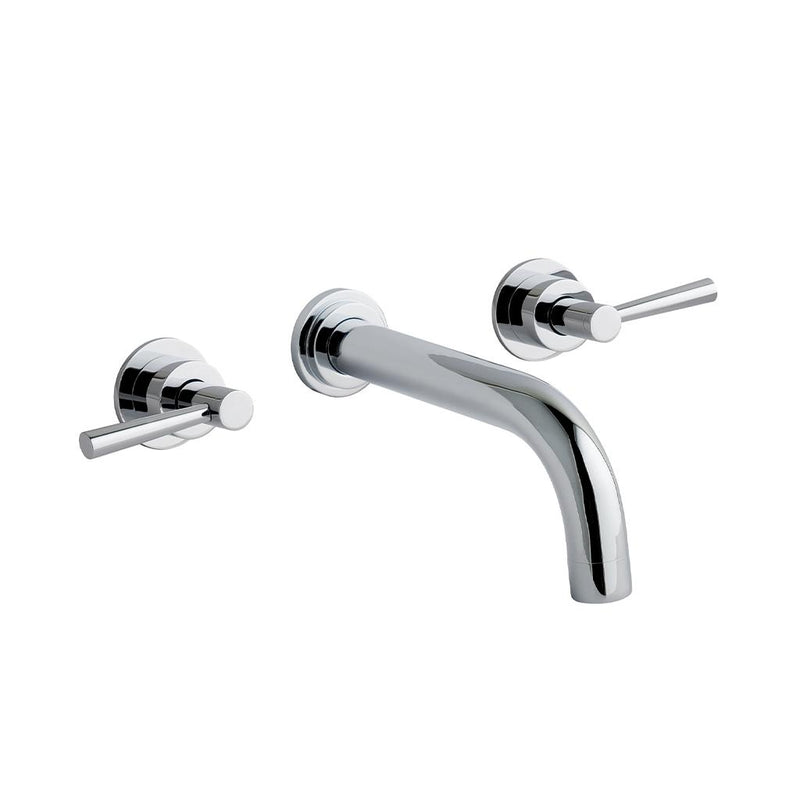 Prado Lever 3 Hole Wall Mounted Basin Mixer