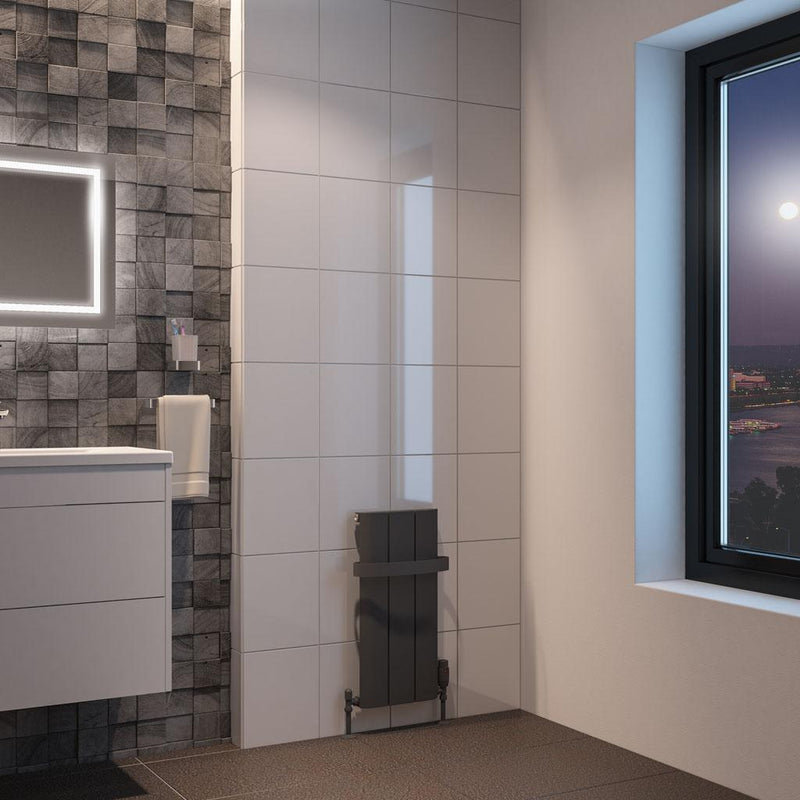Peretti 600 x 280 Aluminium Radiator