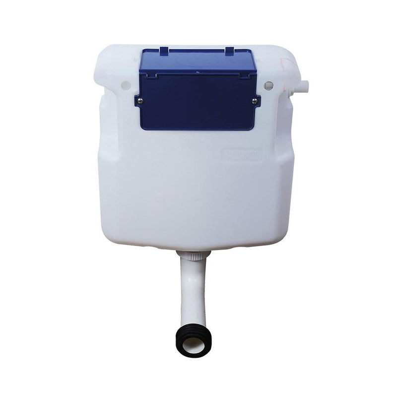 Pneumatic hidden cistern, top inlet