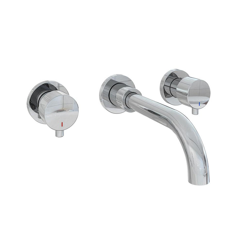 Meriden Three Hole Wall mounted Basin Tap set